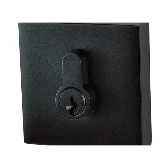 Square Double Cylinder Matte Black