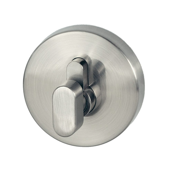 Round Single Cylinder Satin Chrome