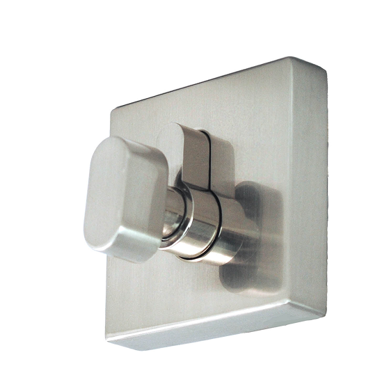 Square Single Cylinder Satin Chrome